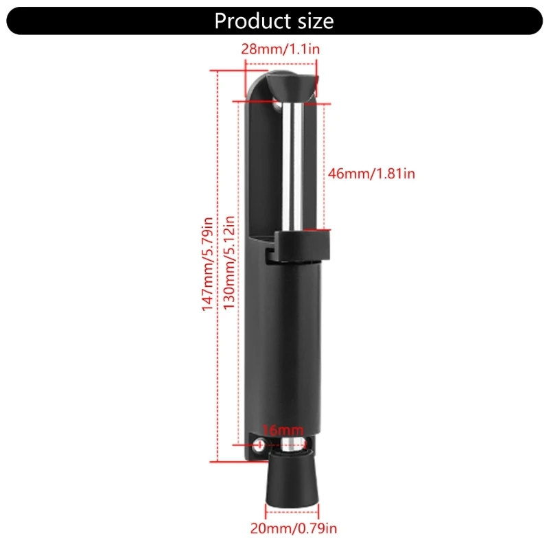 2pcs Sturdy Door Kickstands With Telescopic Spring For Stability Daily Use