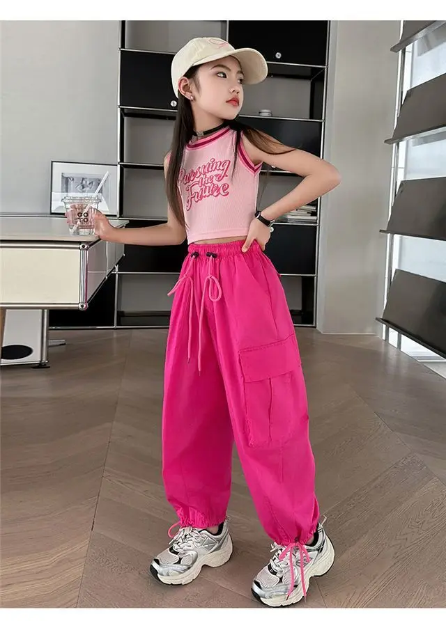 Pantalon De Jogging Enfant - Coupe Large, Taille Élastique - Pour Garçons Et Filles - Polyester Confortable