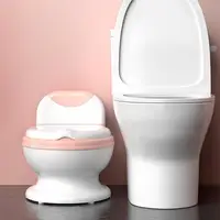Baby Potty Training Toilet Seat Comfortable Backrest Cartoon Pots Portable Baby Pot For Children Potty Toilet Bedpan #WO 1