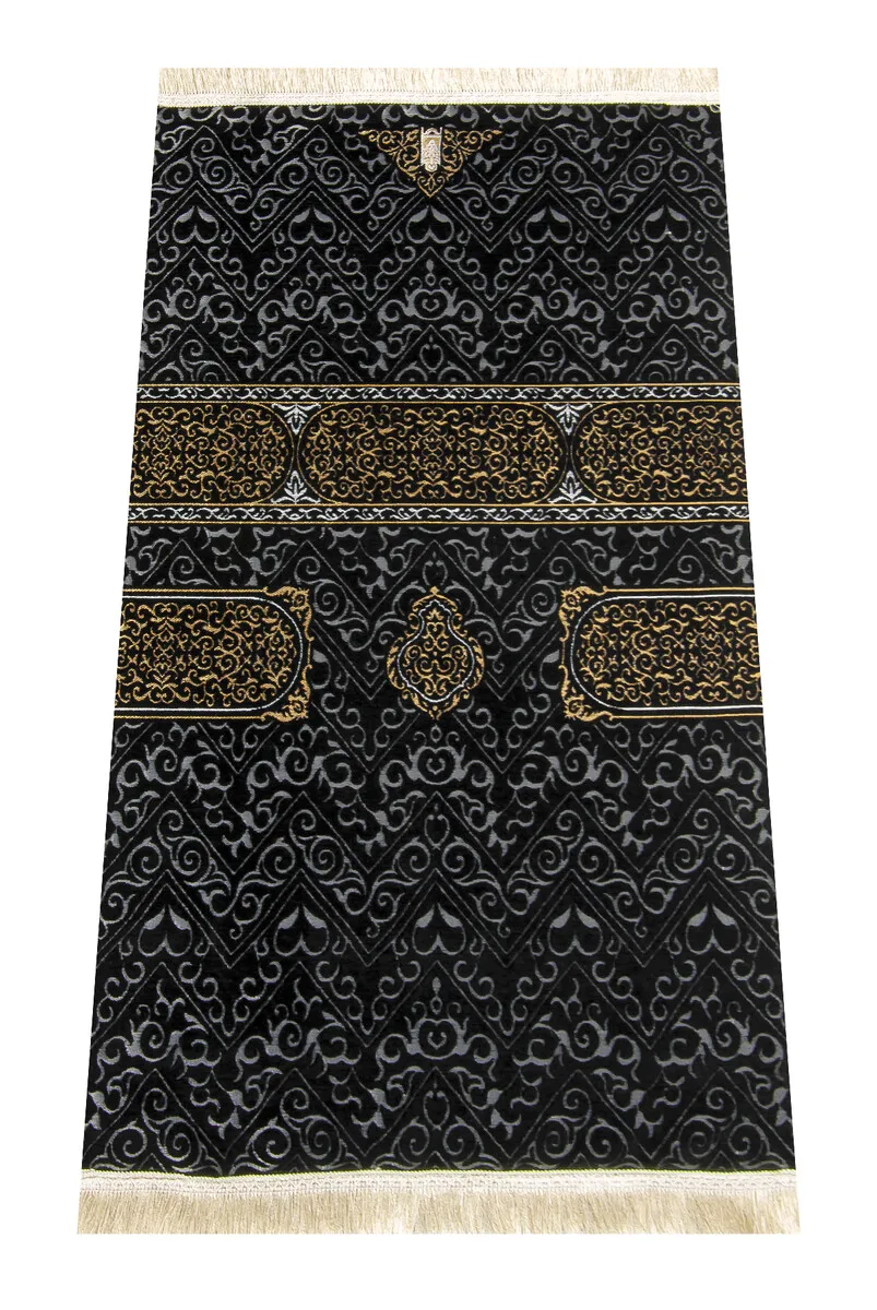 

IQRAH Kaaba Patterned Ultra Plus Black Chenil Seccade 6