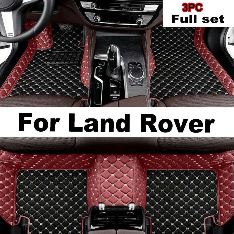Leather Car Floor mats Carpets Rugs Pads Interior Parts Accessories for Land Rover Range Rover Evoque 2012 2013 2014 2015