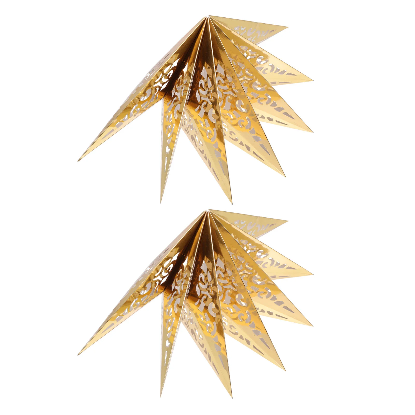 

2pcs Wedding Star Lampshade Star Festival Light Shopping Mall Decor Golden