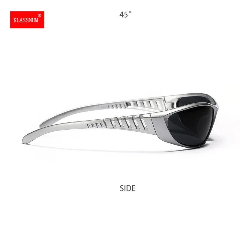 Y2K Silver Sunglasses Color Hollowed Out Future Sense Of
