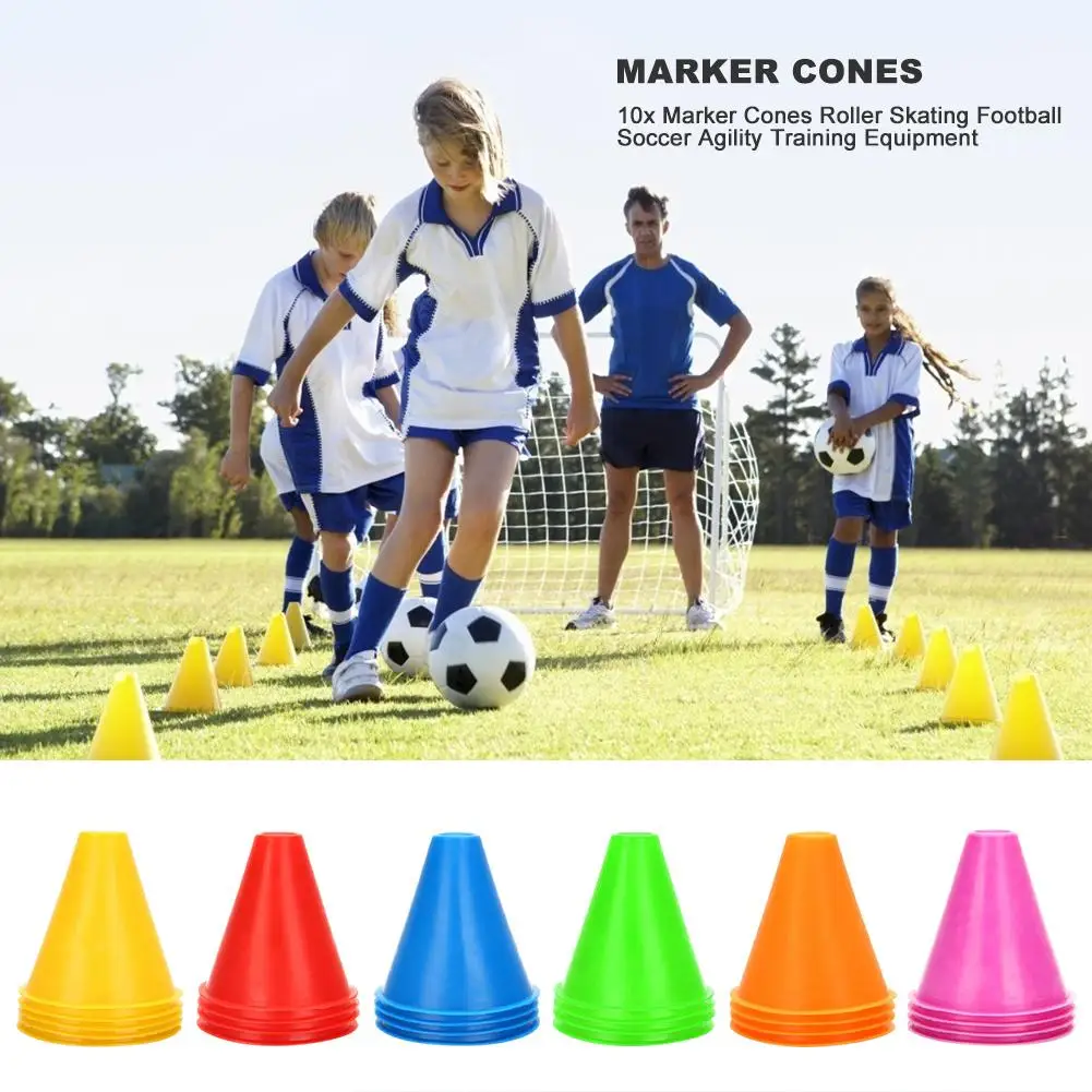 5/10x Skate Marker Cones Training Equipment Marking Cup Football Soccer Rollers~ 