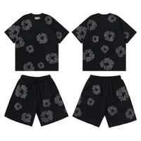 DENIM TEARS Nouvelle Collection Été – Ensemble Imprimé Hip-Hop Tendance Européenne et Américaine à Manches Courtes – Sportswear Ample Style Urbain 5
