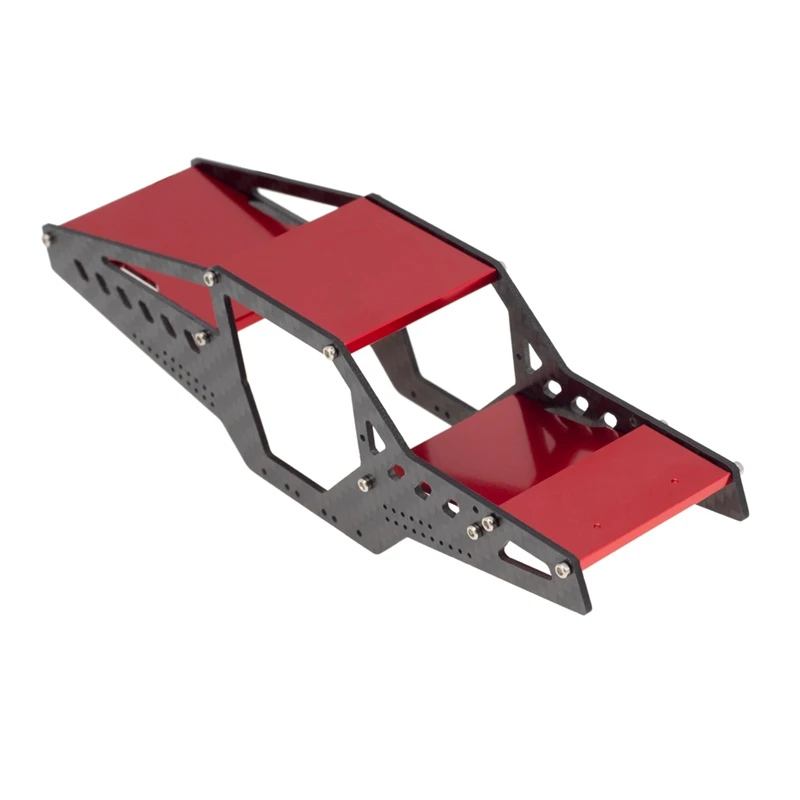 

Каркас из углеродного волокна и алюминия, Корпус Корпуса, рулонная клетка для Axial SCX24 90081 AXI00001 1/24 RC Гусеничный автомобиль, обновленные детали