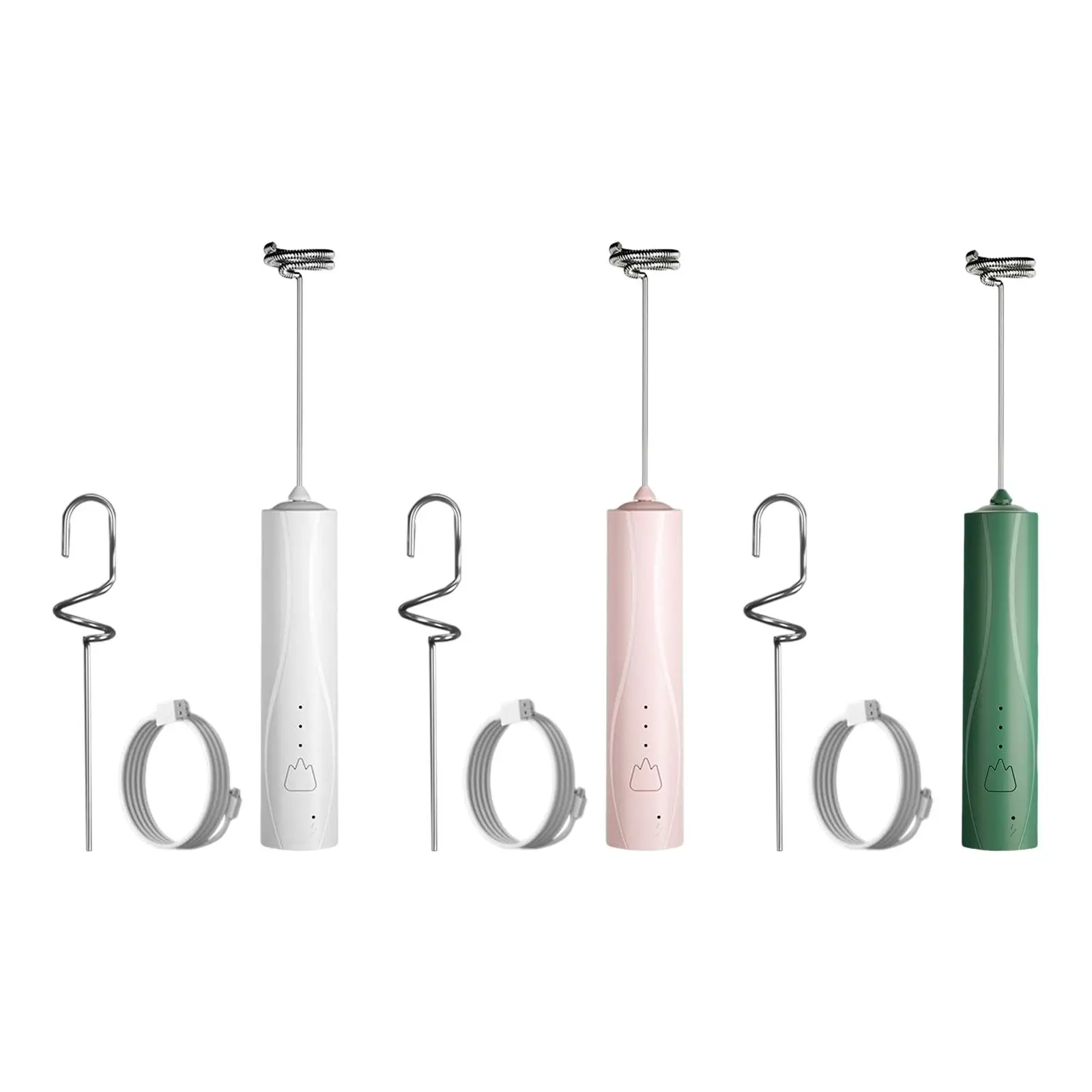 

Electric Egg Beater 3 Speeds Mixer Blender Rechargeable Whisk Coffee for Cream