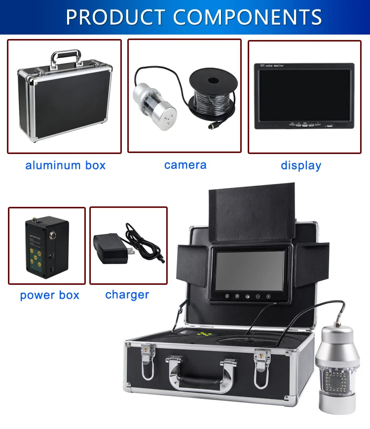 심천 딥씨 200M 어군탐지기 수중 DVR 비디오 카메라 어군탐지기 카메라 고급 어군탐지용 장비