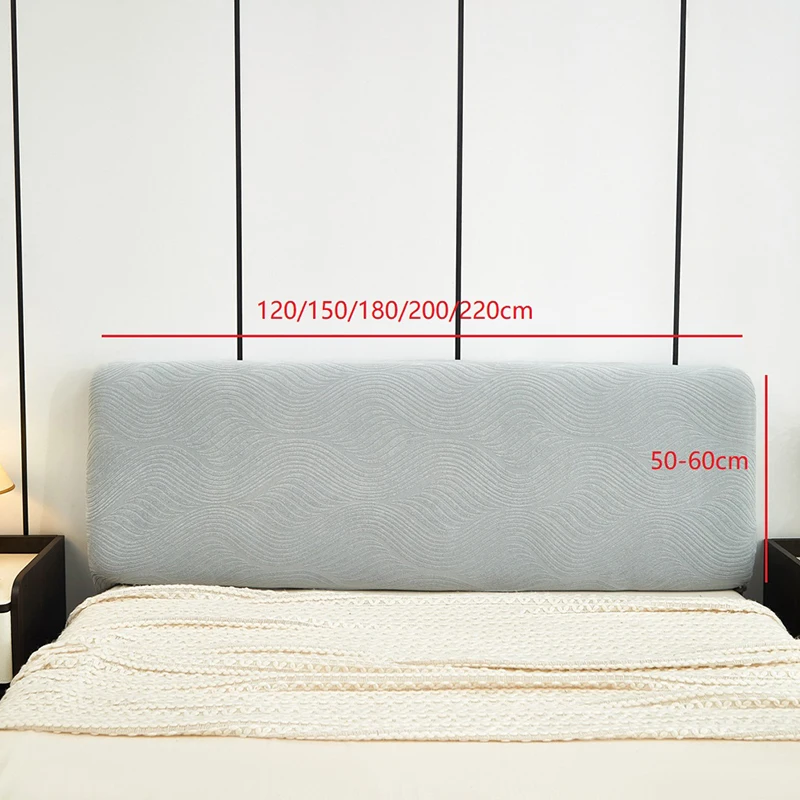 Stretch Bed Headboard Cover Elastic All-inclusive Bed Head Cover Jacquard Headboard Dustproof Bedroom Bedhead