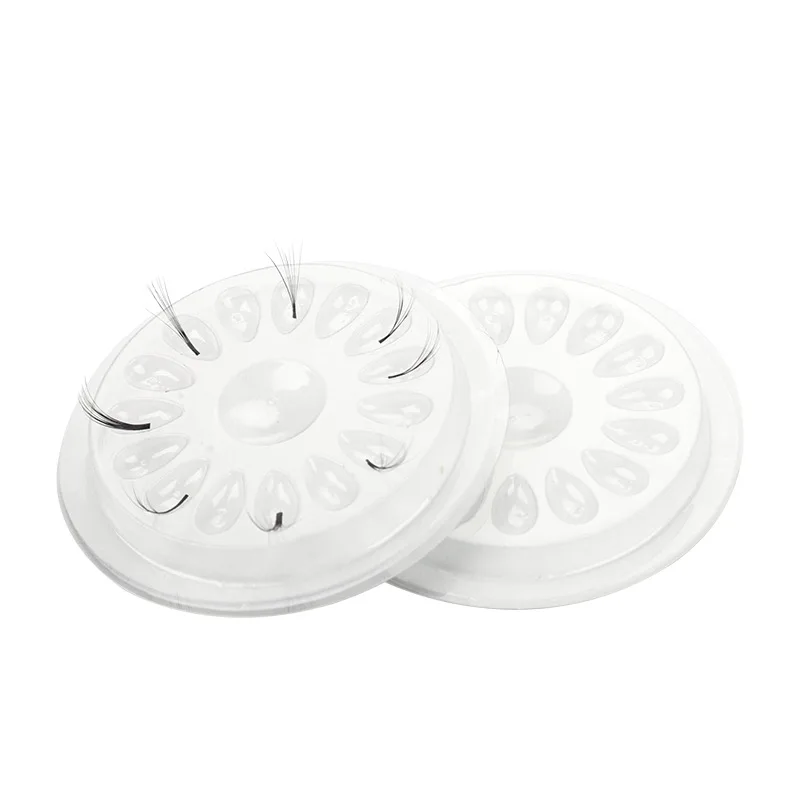 Wholesalers in china Light Weight Plastic Disposable Eyelash Glue Holder Glue Tray with White Base Disposable Plastic Holder