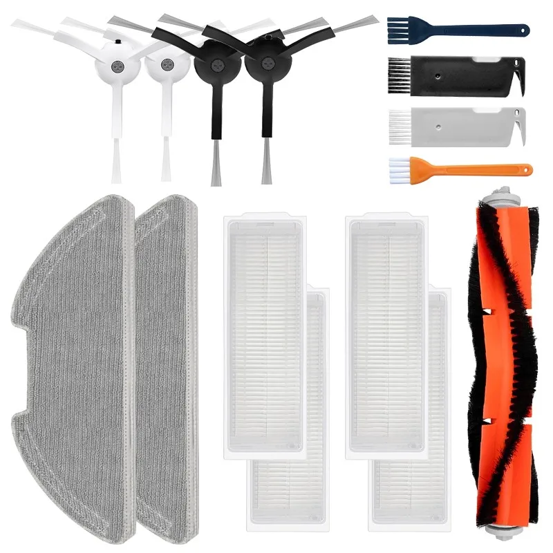 Xiaomi-mi Robot Aspirador Peças Mop Mop Lite Pro Mjstl Mjst1s Mjst1shw Mop Pano Filtro Hepa Escova Principal