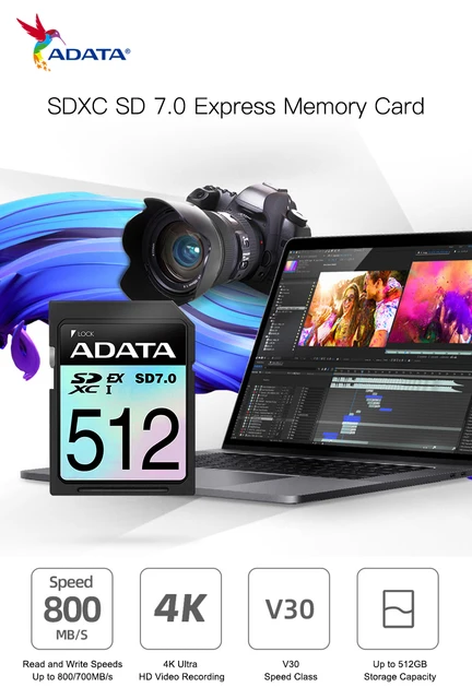 ADATA Express Premier Extreme SDXC SD 7.0 : une carte SD aussi rapide qu'un  SSD ?