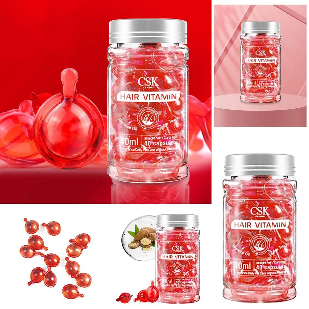 

Витаминное масло для волос глубокий ремонт поврежденных волос сыворотка для волос 40 капсул для ухода U5I8