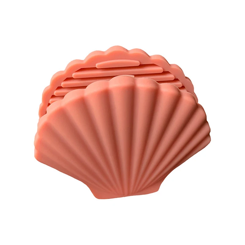 2Pcs Silicone Anti-scald Gloves Shell Shape Heat Resistant Non-Slip Grip Microwave Oven Pot Handle Mitt Lid Holder Kitchen Tool silicone oven mitts kitchen gloves silicone oven gloves