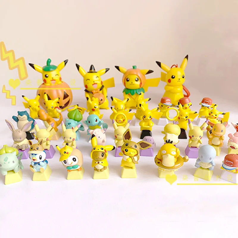 

3 Free Shipping Pet Pokémon Elf Pokémon Pikachu Up To Duck Mechanical Keyboard Cartoon Keycap Mechanical Keyboard Cartoon Keycap