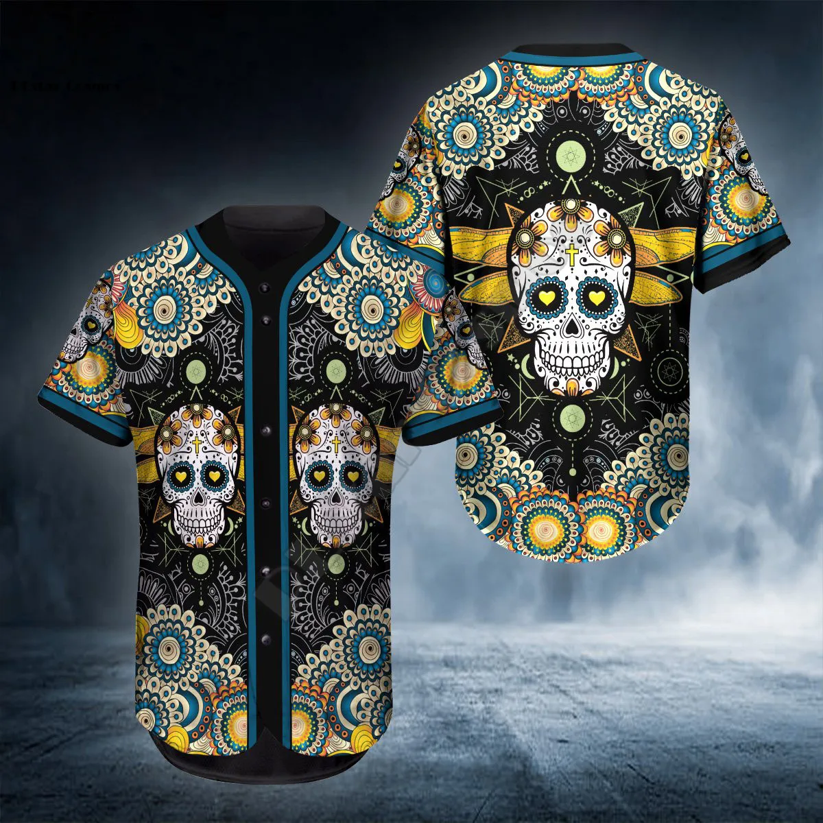 PLstar Cosmos Baseball Jersey Shirt Pray Couple Skull 3D All Over Printed Baseball Jersey Us Size Love Skull Gift hip hop Tops