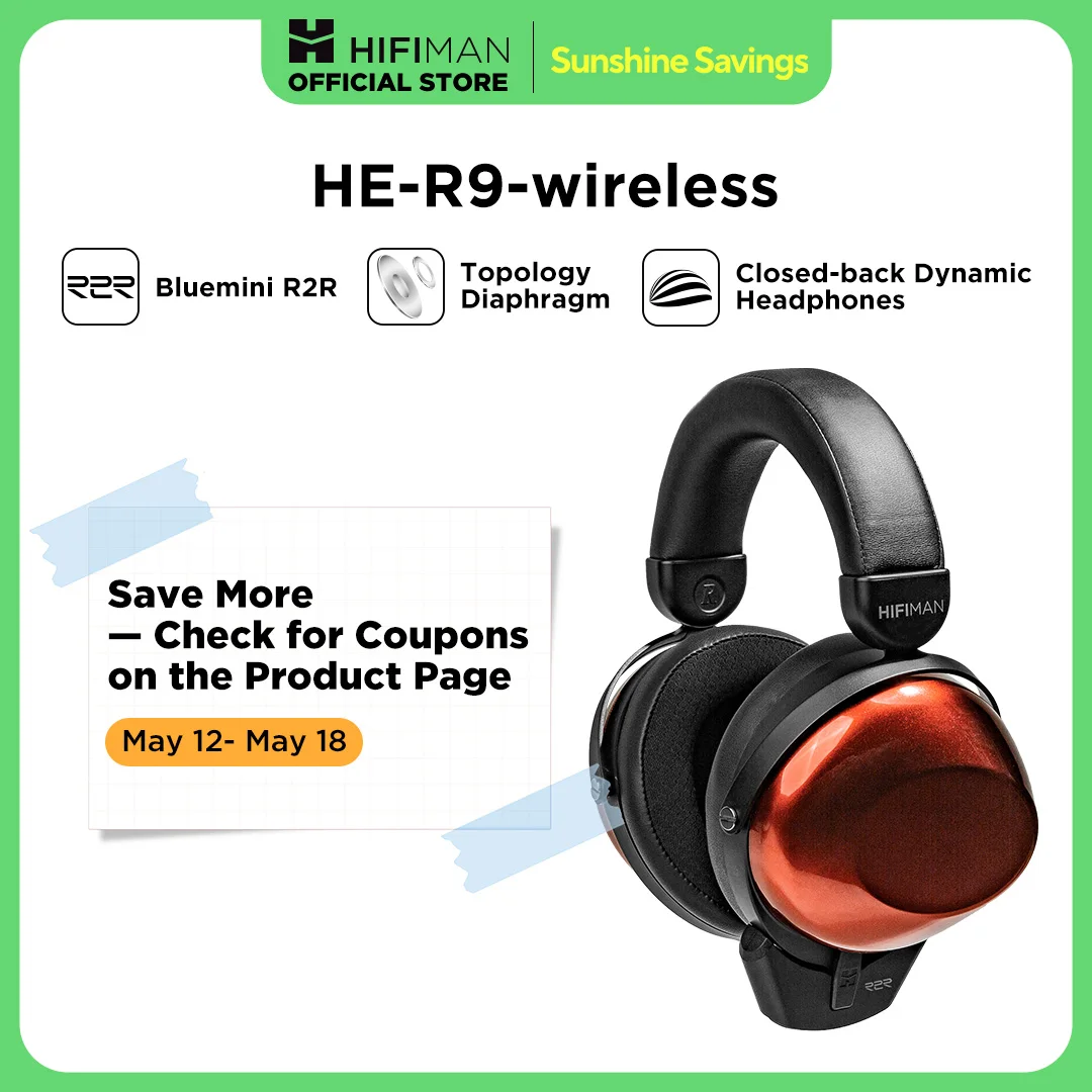 【おまけ付き 新品未開封】Hifiman HE-R9 トポロジダイヤフラム HIFIMAN、トポロジーダイヤフラム搭載のオーバーヘッドホン「HE