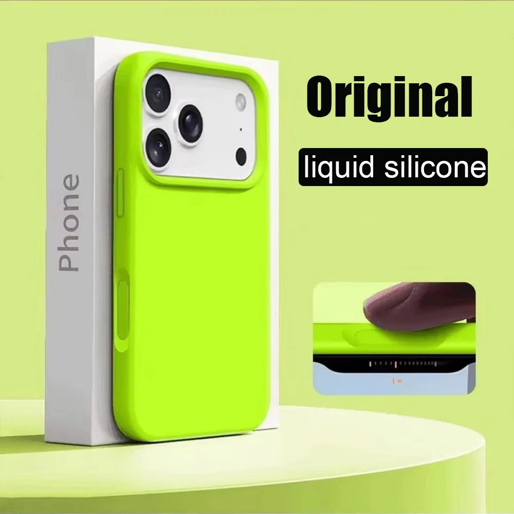 Shockproof Matte Soft Silicone Case with Button Protection - Solid Color