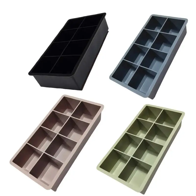 

8 Compartments Ice Tray With Lid Mini Ice Cube Trays High Quality Flexible Ice Cube Mould Tray Durable Creative Ice Cube tray
