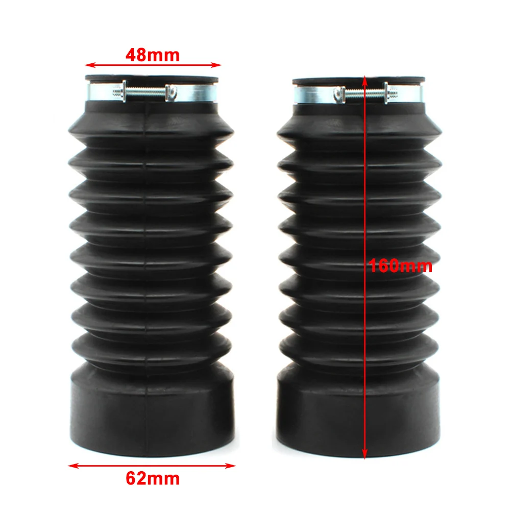 

1 Pair Motorcycle Rubber Fork Dust Cover Front Gaiters Boots For T100 Hinkley 2001-2013 A96-38018
