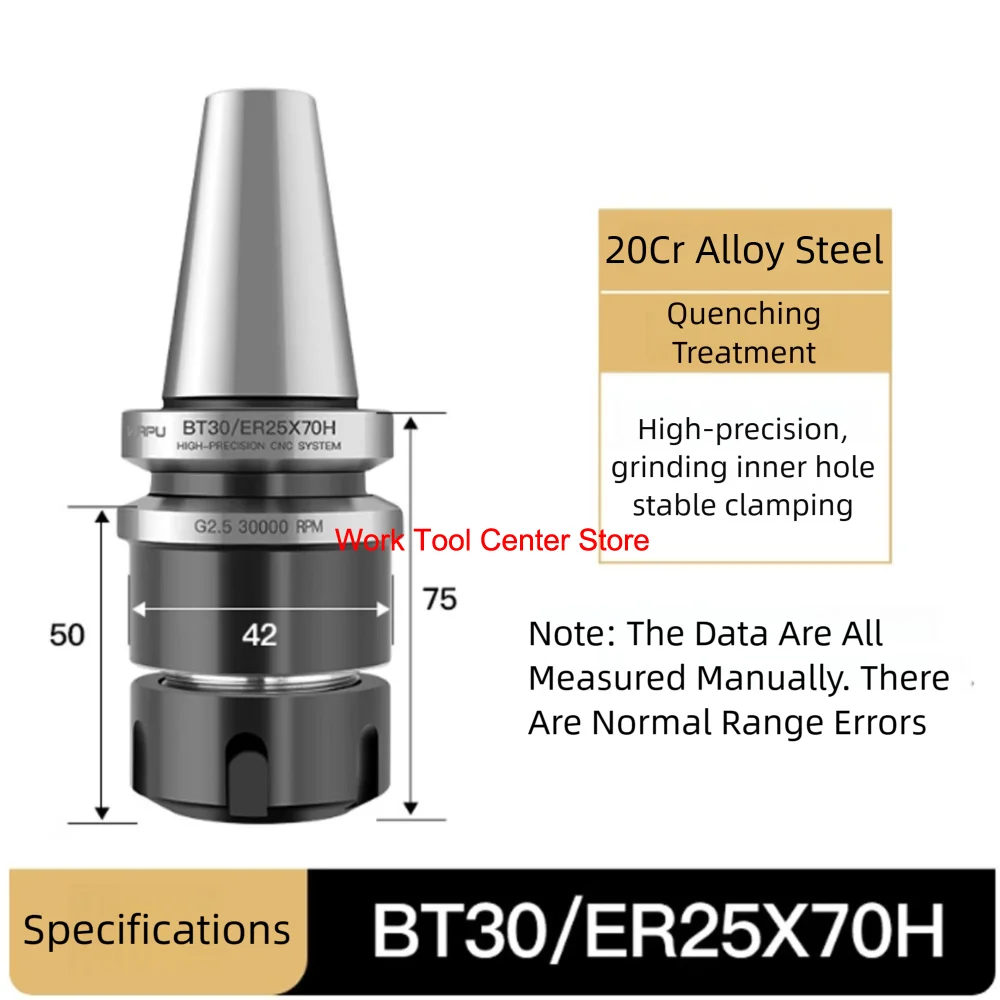 CNC Drehmaschine Zubehör Kegel BT40 ER32 ER16 ER20 ER11 ER25 Spannzange BT50 Werkzeug Halter Fräser Bohrer Klemme Schnell Ändern – Detail 11
