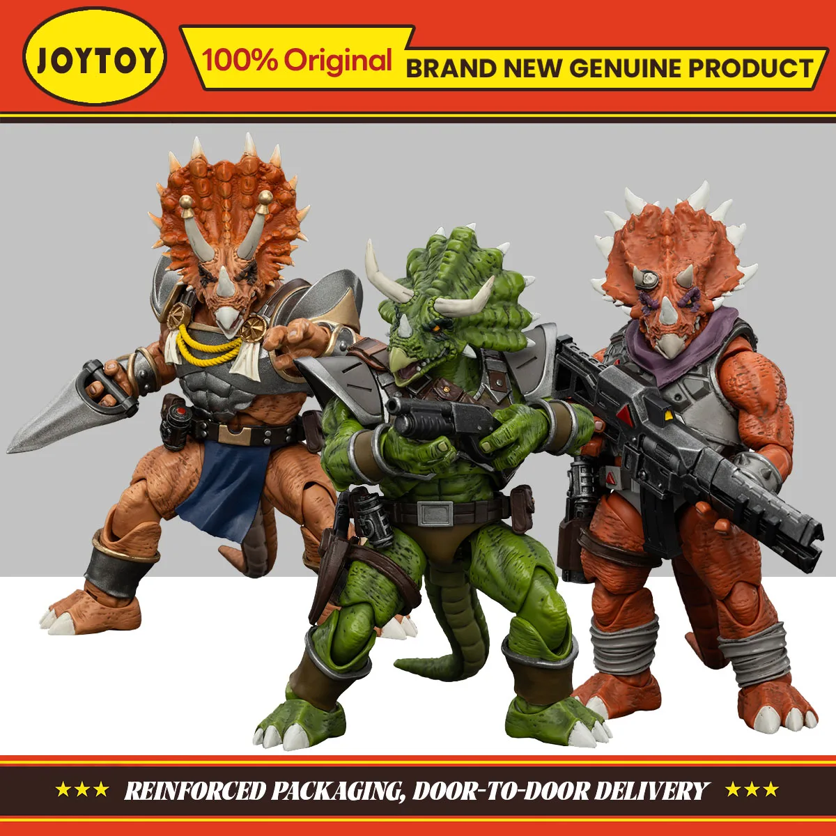 JOYTOY Toys TMNT Captain Zorax & Adjutant Zork & Triceraton