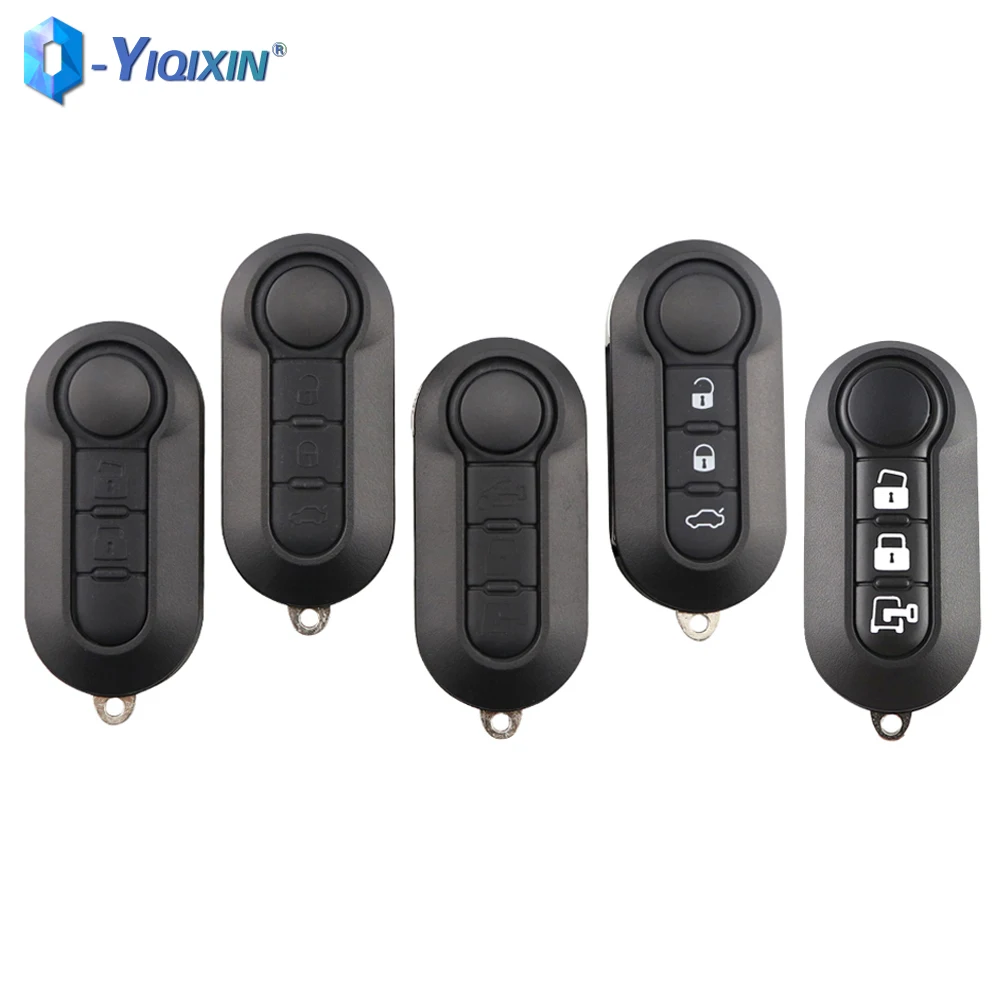 YIQIXIN Remote Car Key Shell For Fiat 500 Panda Punto Bravo Ducato For Peugeot Boxer Citroen Jumper Replacement Fob Case Pad key case,car key shell,car remote key,car key,key shell