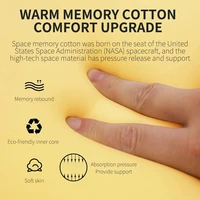 Memory Foam Waist Back Support Pillow Seat Cushion Set Orthopedic Ergonomic Coccyx Relief Hip Lumbar Pad for Office Chair Car 2