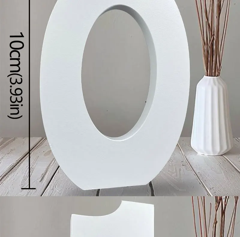 10CM Holz Zahlen 0-9 Holz Verdicken DIY Digit Datum Kunst Handwerk Freistehende Weiße Hochzeit Geburtstag Party Requisiten wohnkultur – Detail 6