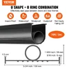 VEVOR Garage Door Seals Bottom Rubber, U Shape +O Ring Garage Door Weather Stripping, Universal Weatherproof Threshold Buffering 2
