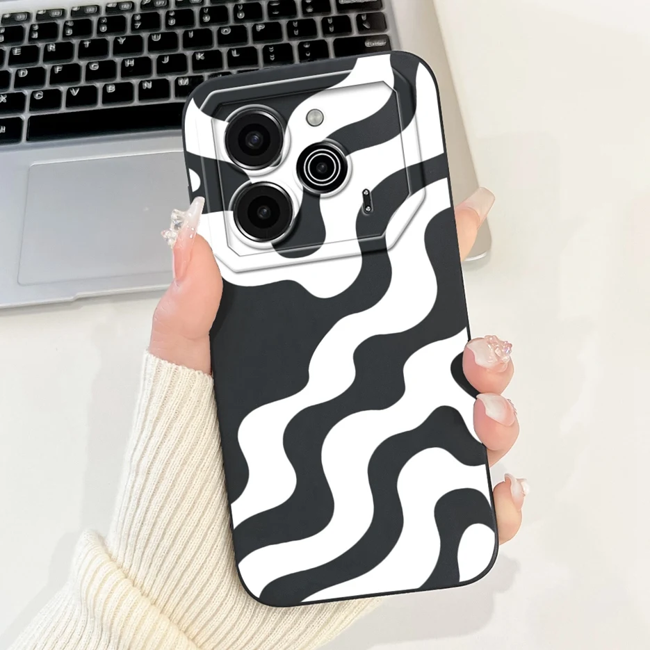 Cute Fashion Painted Soft TPU Phone Case - 6.78'' Cover with Bumper Protection