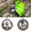 Steel Wire Wheel Garden Weed Brush Lawn Mower Grass Eater Trimmer Brush Cutter Tools Garden Grass Trimmer Head Weed Brush 4