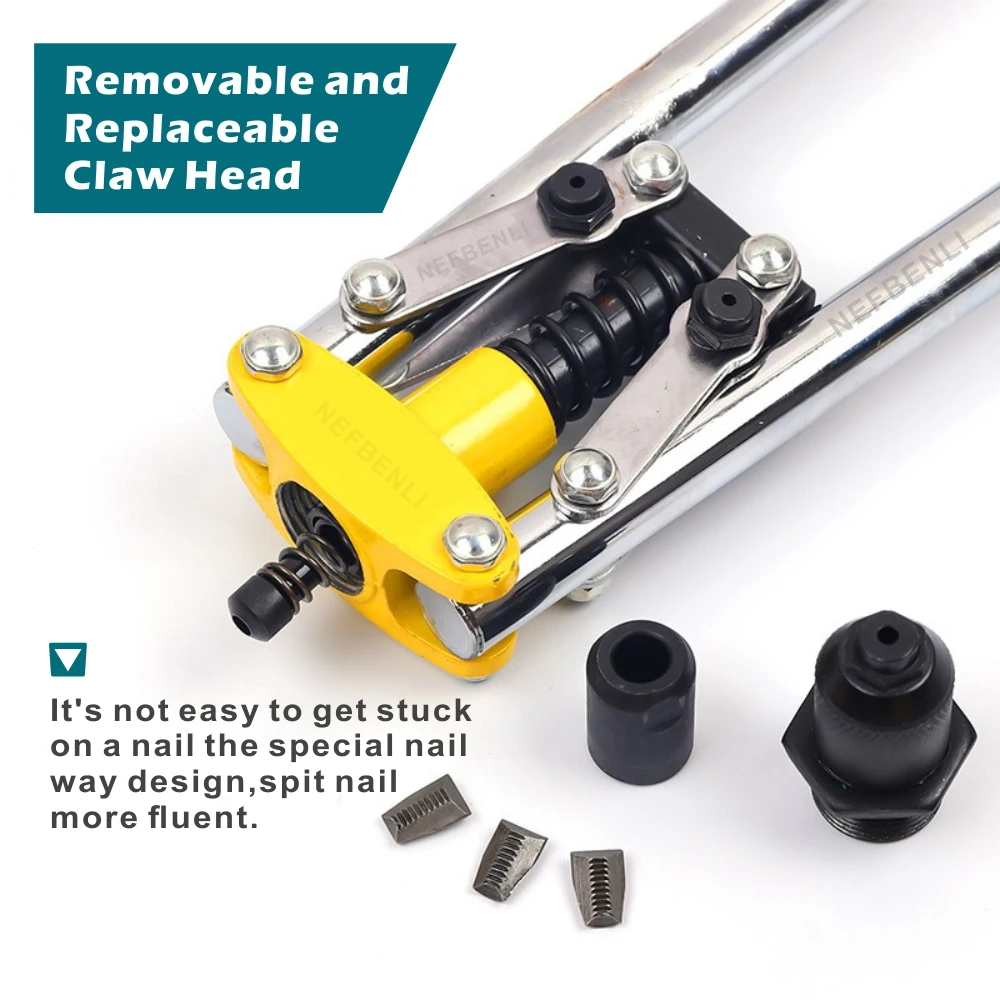Rivet Gun Household Manual Riveter Double DIY Tool Professional Grade Double-Handle Labor-Saving Pull Blind Rivet Gun