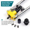 Rivet Gun Household Manual Riveter Double DIY Tool Professional Grade Double-Handle  Labor-Saving Pull Blind Rivet Gun 3