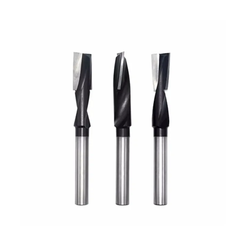 

2pcs CNC Woodworking machine milling cutter spiral mortise knife door plate keyhole cutter milling slotted woodworking tool