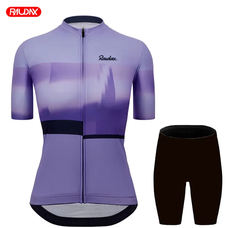 Women's Triathlon Short Sleeves Cycling Jersey Sets Maillot Ropa Ciclismo Summer Mountain Bike Clothing Female Cycling Wear
