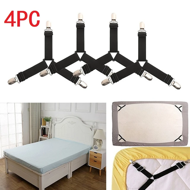 Lot de 4 clips de couette pour drap de lit, clips de housse de