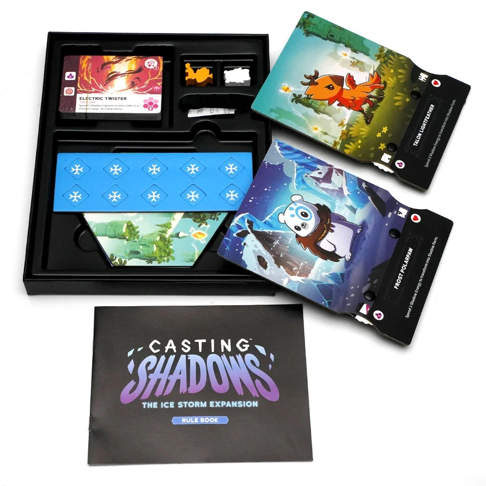New Casting Shadows Base Game The Ice Storm Expansion Bundle Card Board Game For Family Party   Children Suitable Holiday Gift 4