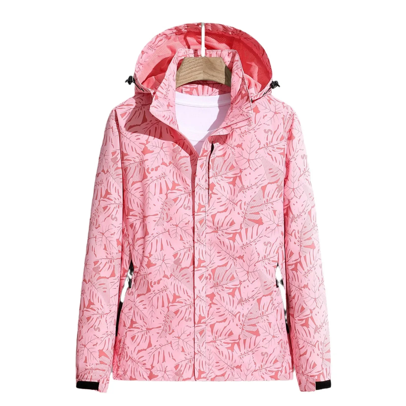 Autumn/Winter Thin Outdoor Windproof Waterproof Leaf Camouflage Jacket Softshell Mountaineering Suit For Couples Spring Autumn