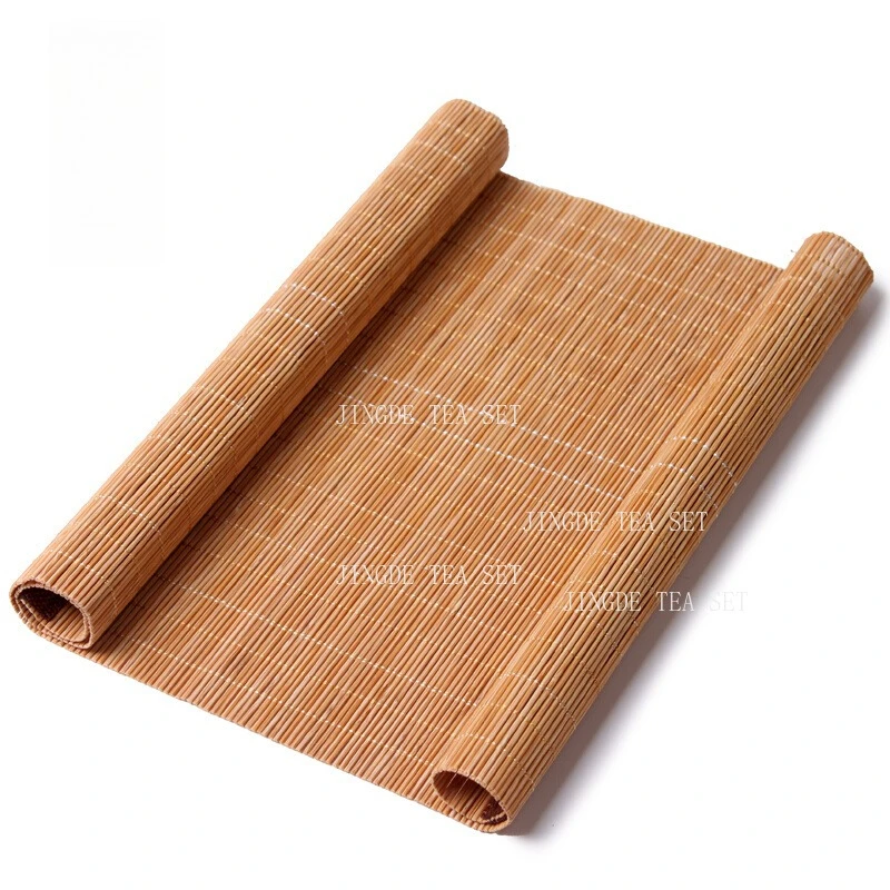 Tea Tray Bamboo Mat Bamboo Stick Tea Mat Editor in Chief Bamboo Curtain Protective Curtain Tea Residue Filtration Teaset