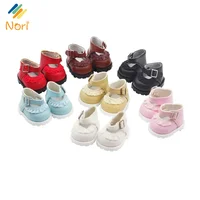 Nori Multicolor PU Leather Shoes for Labubu 17cm Cotton Doll 1