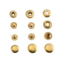 50sets Metal Brass Press Studs Sewing Button Snap Fasteners Sewing Leather Craft Clothes Bags Handmade DIY 831/633/201 Snaps 1