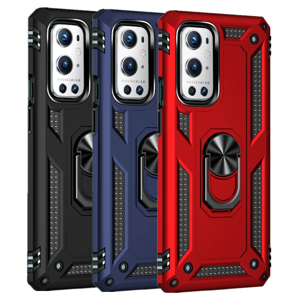 Oneplus 9 Pro Caso Antiurto Per Oneplus 9 Pro Uno Più 1 + 9 7 Pro Armatura Anello Titolare Coque Per Oneplus Nord N200 5G Copertura Del Telefono