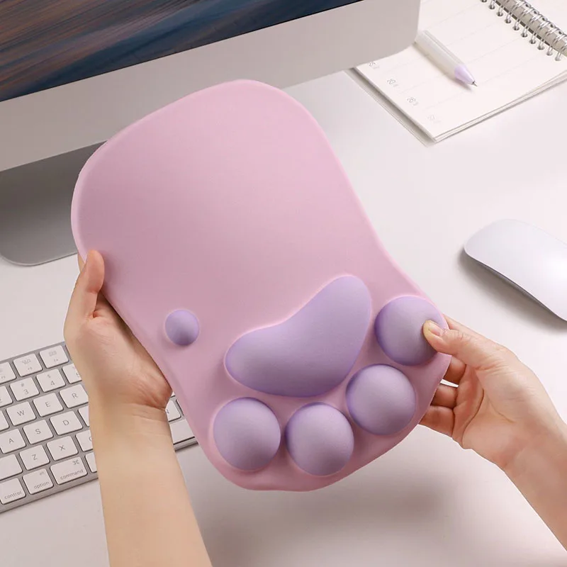 Cat Paw Mouse Pad Wrist Rest Gamer Computer Gel Mouse Pads Set Cute Kawaii Keyboard Pad Wrist Support Mousepad mouse pad gaming mousepad wrist pad