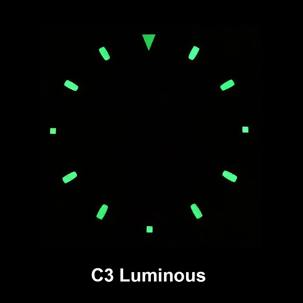 28.5mm black/white/grey/gold/blue/Green C3 luminous aseptic dial for VK63 movement watch accessories