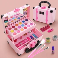 Kids Makeup Cosmetics Playing Box Princess Makeup Girl Toy Play Set Lipstick Eye Shadow Safety Nontoxic Kids Toys For Girls 1