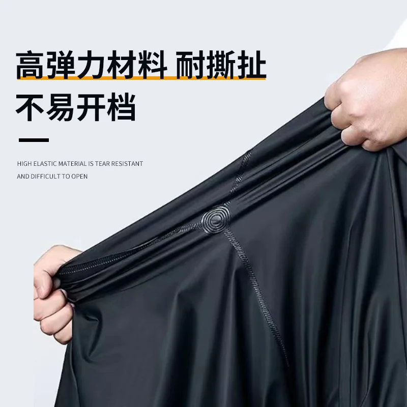 Thickened Motorcycle Reflective Raincoat Set PVC Knitted Raincoat Rain Pants Battery Car Split Deliveryman motorcycle raincoat waterproof raincoat