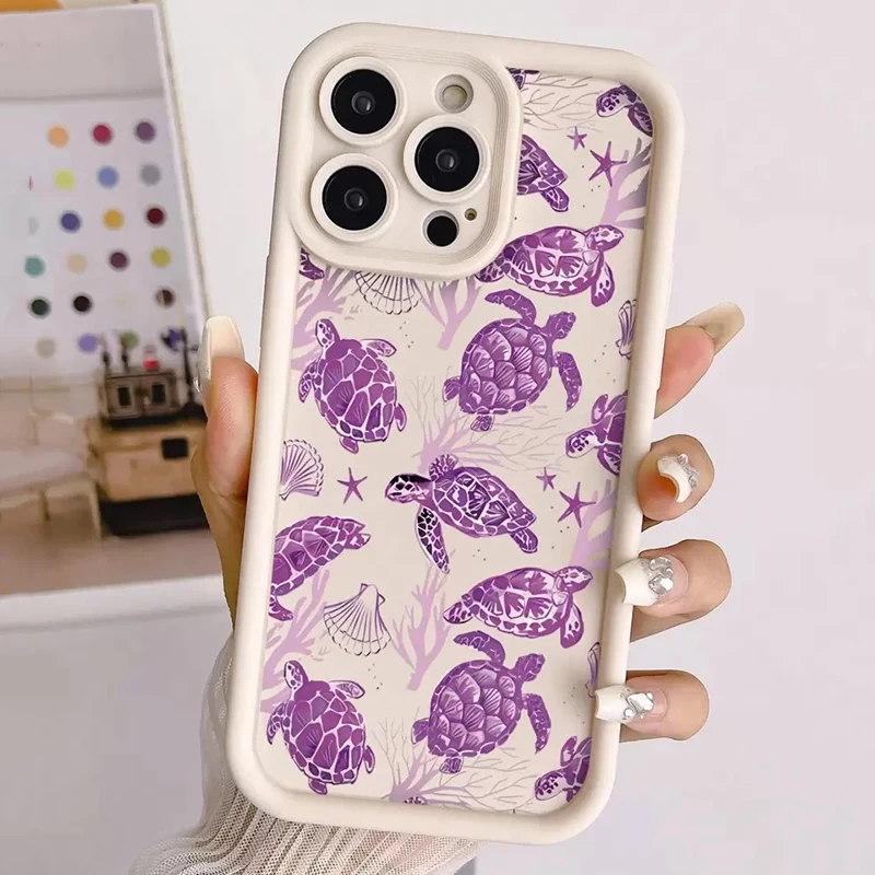 Vibrant Sea Turtle Art Phone Case Cover