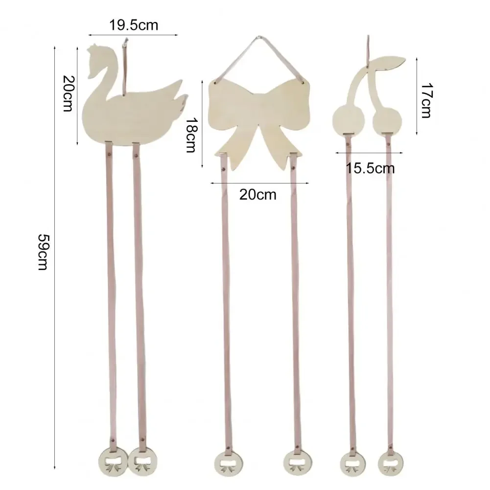 Wall Pendant Practical Exquisite Wood Hairband Storage Pendant Hair Bow Organizer Storage for Home