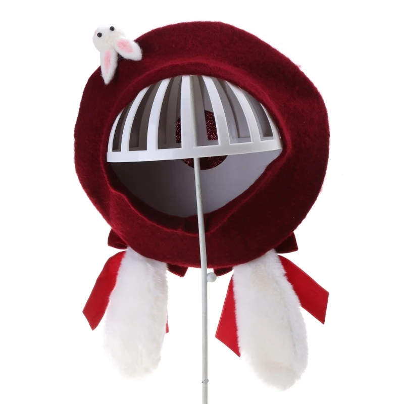 

Teens Casual Japanese Winter Autumn Woman Windproof Outdoor Painter Hat Decor Hat F0T5